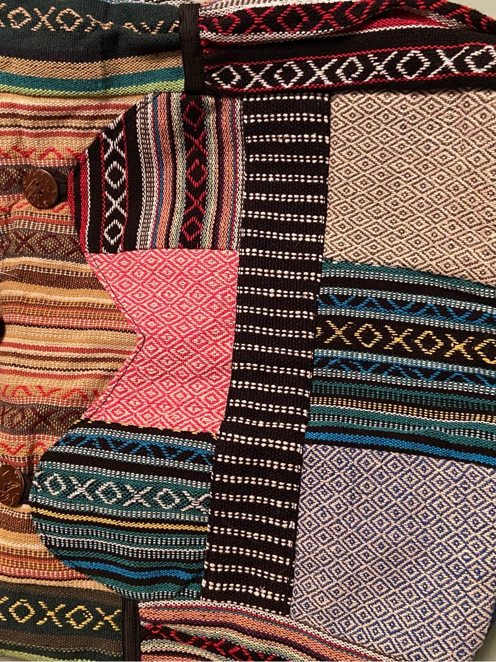 Multicolor Patchwork with Pink & Black Accents